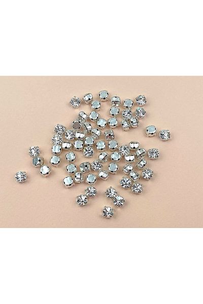 ESRA ŞELEM Carcasa metalica de culoare argintie Dikst Ss25 Crystal Stone 1440 buc