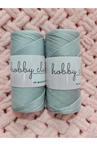 hobby club [2adet] Açık Gri 4no 200 gr Polyester Makrome Orta Kalın Supla Ve ...