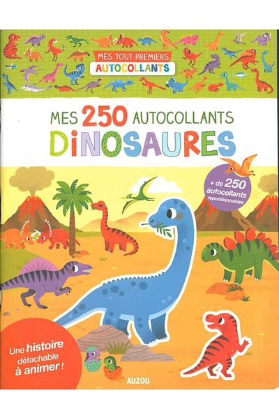 Auzou Mes 250 autocollants dinosaurs