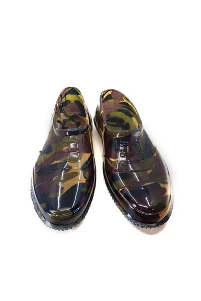 Ballıcapetek Men's Black Colored Camouflage Rubber Shoes