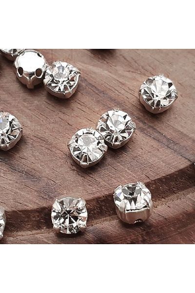 ESRA ŞELEM Carcasa metalica de culoare argintie Dikst Ss25 Crystal Stone 1440 buc