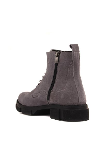 SailLakers - Сірі замшеві чоловічі черевики на блискавці 102-205-10052