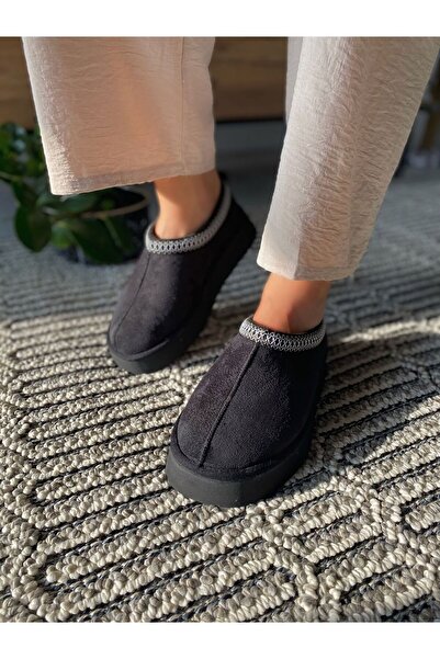 TRODONS SÜET İÇİ KÜRKLÜ DÜZ VE YÜKSEK TABAN SABO TERLİK