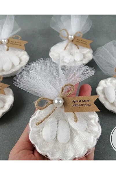parıltı organizasyon Midye Lokumluk Süs 25 Adet Söz Nişan Düğün Nikah