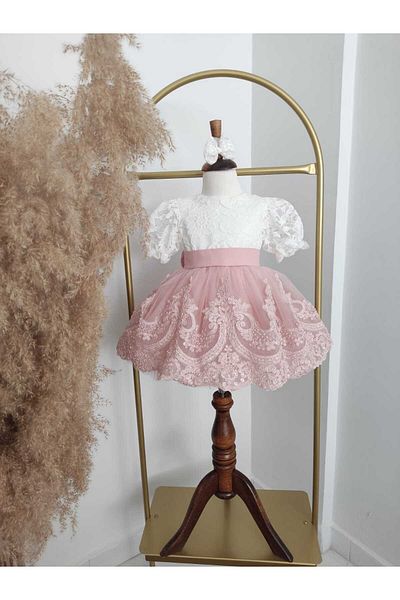 Hobidik Baby Kids Beaded Fluffy Dress