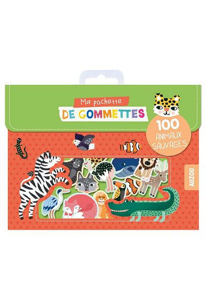 Auzou Ma pochette de gommettes - 100 حذاء أنيموكس