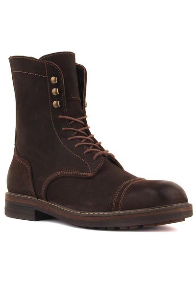 SailLakers - Brown Nubuck Men's Boots