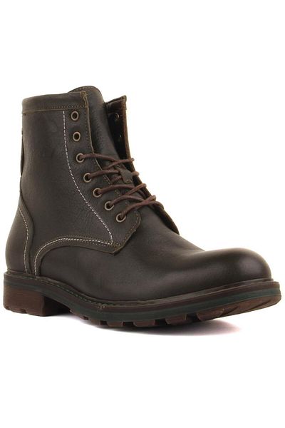 SailLakers - Green Leather Zippered Men's Boots