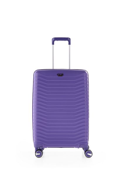 ÇÇS Luxury Silicone Unbreakable Cabin Size Suitcase Purple