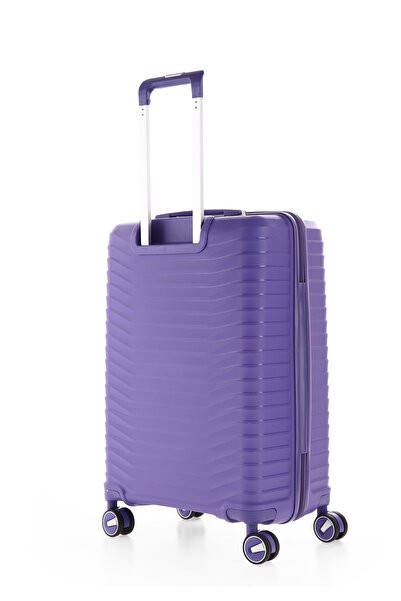 ÇÇS Lüks Silikon Kırılmaz Orta Boy Valiz Mor