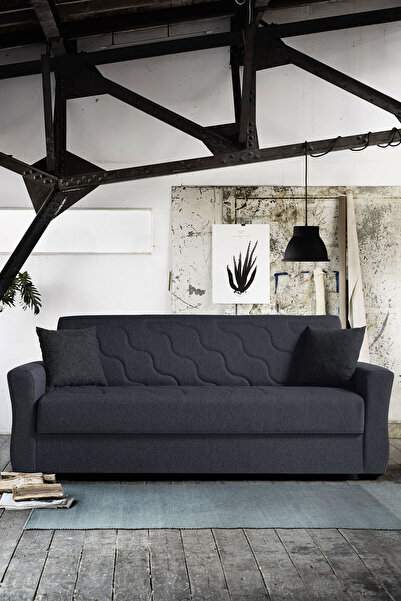 Eymense Milan Çekyatlı Üçlü Kanepe Çekyat