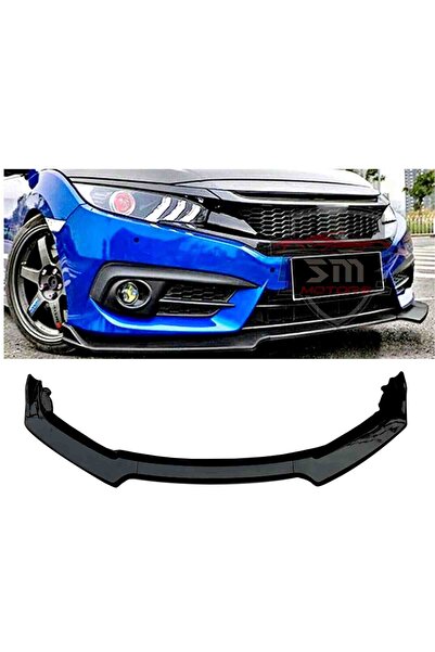 ototime Honda Civic FC5 Tampon Eki 3 Parça Lip Bodykit Karlık PianoBlack