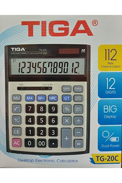 ADDA TIGA TG-20C 12 Hane Masaüstü Hesap Makinesi
