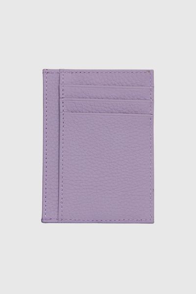 Grande 750 Genuine Leather Slim Card Holder Flother Lilac