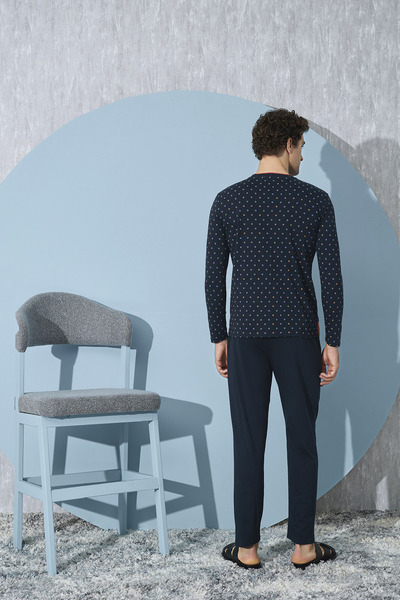 Svm 9415 ERKEK BASKILI PİJAMA TAKIM