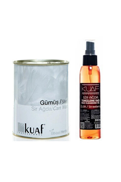Kuaf Konserve Sir Ağda Gümüş 800 Gr + Sir Ağda Temizleme Yağı 125 Ml Çilek
