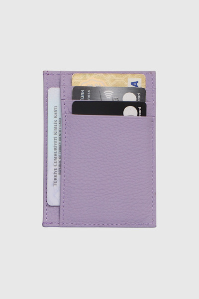 Grande 750 Genuine Leather Slim Card Holder Flother Lilac