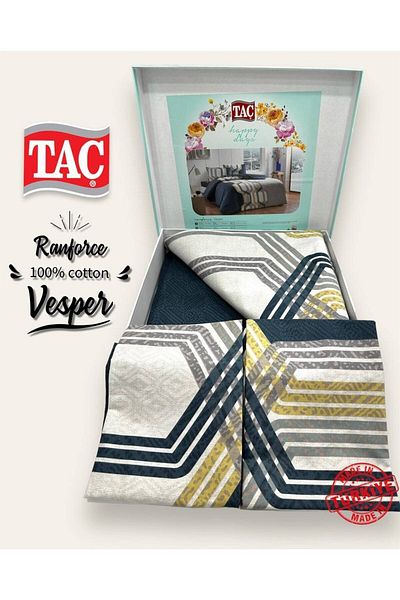 Taç Комплект завивка Ranforce Vesper Brown
