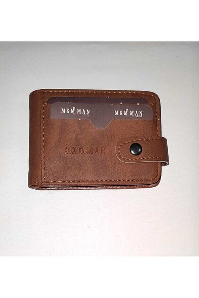 firdevsi hobi Nubuck Horizontal Snap Housing 10 Transparent Card Holder Wallet
