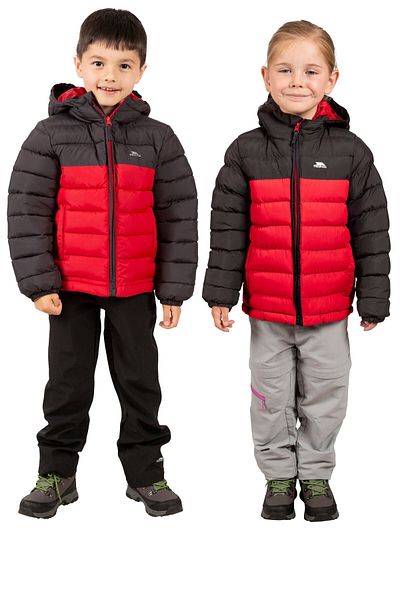 Trespass Oskar Padded Kids Coat UCJKCAN20002-RED