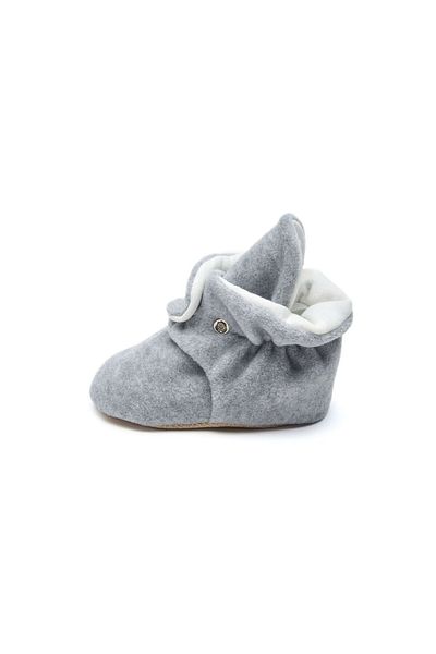 First Step Snap Anti-Slip Sole Booties Baby Anti-Slip Sole Snap Booties F-850-GRI Gray