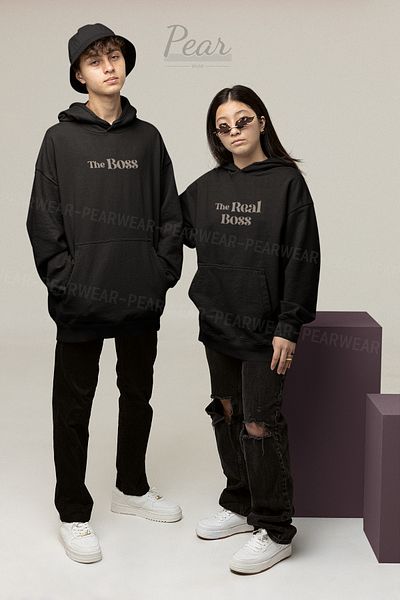 Pear Wear Boss Real Boss Printed Lover Team Oversize Unisex φούτερ