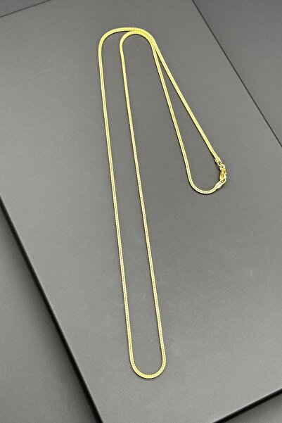 FRNCH 925 Ayar Gümüş İtalyan Model Altın Renk Erkek Kolye FRJ30672-772-G