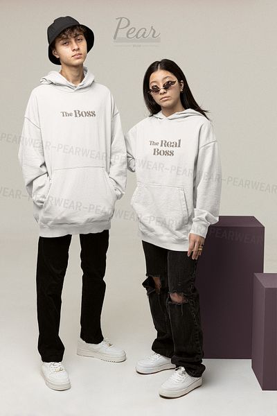 Pear Wear Boss Real Boss Printed Lover Team Oversize Unisex φούτερ