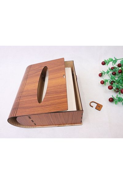 SwordWood Laser Cut Wooden Tissue Box MDF 3mm