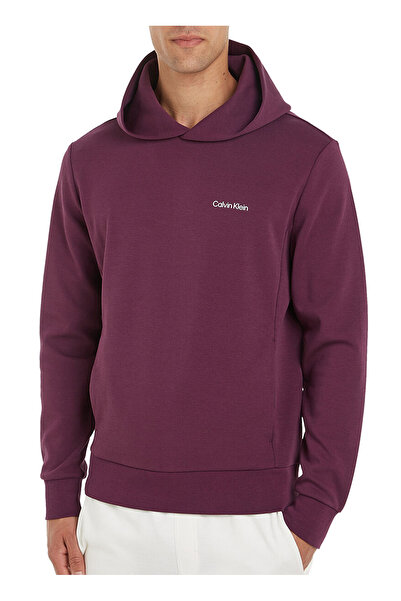 Calvin Klein Kapüşon Yaka Mor Erkek Sweatshırt K10K109927VDS