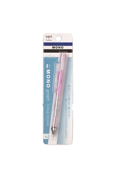 Tombow Mono Graph Mechanical Pencil 0.5 MM Transparent Pink