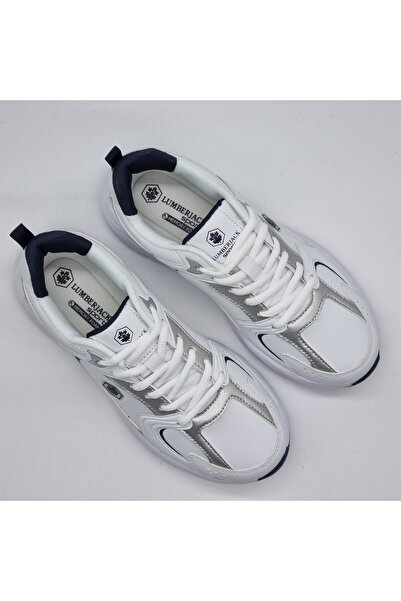 lumberjack Оригинални бели, здрави и леки унисекс маратонки за бягане