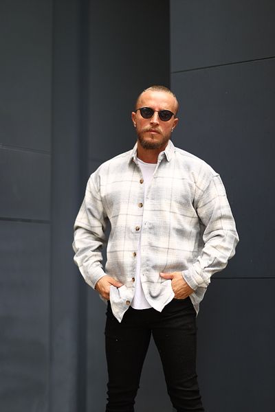 HAWKKİNG Men's Winter Oversize Lumberjack Shirt