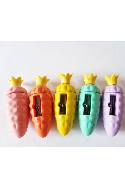 Modellino Pineapple Shaped Pencil Sharpener with Color Selection - 1 Piece