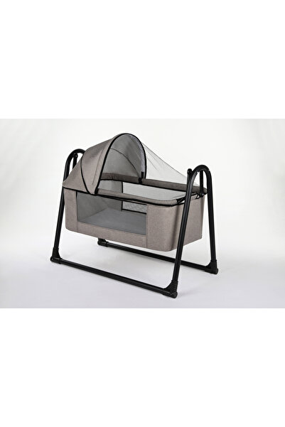 mamie Mio Pamuk Keten Fileli Portatif Sallanır Anne Yanı Beşik Sepet Beşik Ha...