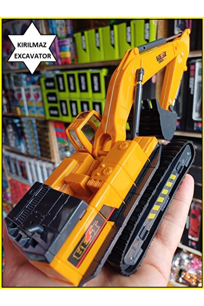 OYUNCAKSAHİLİ Dozer Kırılmaz Excavatör Hareketli Kol Ve Burun Oyuncak Glw Gru...