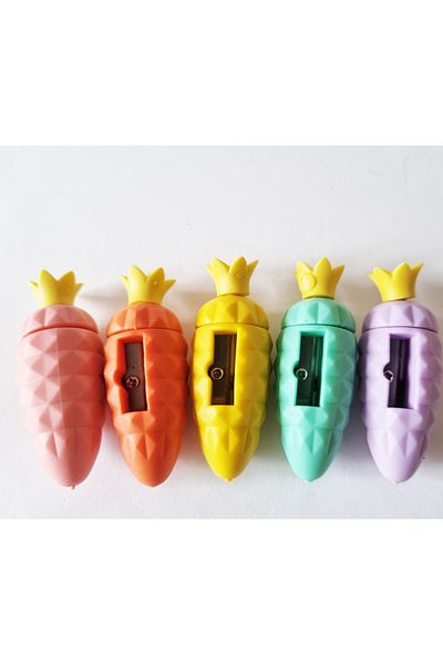 Modellino Pineapple Shaped Pencil Sharpener with Color Selection - 1 Piece