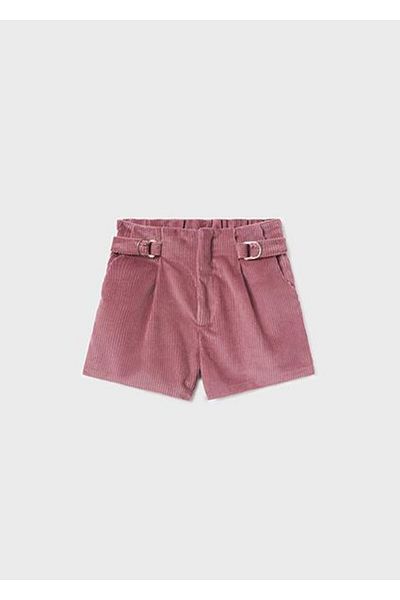 MAYORAL Girl's Purple Velvet Shorts