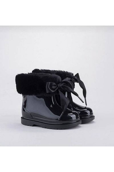 IGOR W10258BIMBI SOFT - GIRL'S Μαύρες μπότες βροχής
