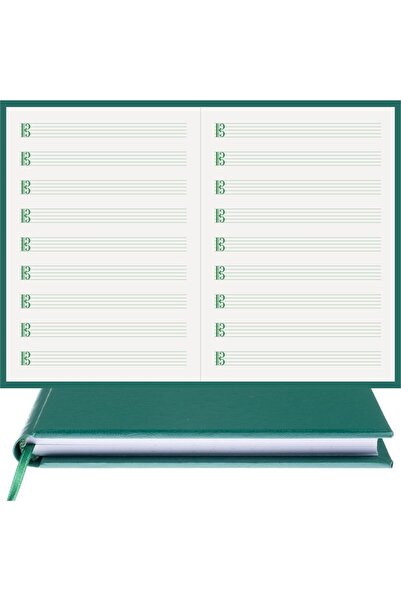 BİDEFTER كتاب الموسيقى (DO KEYED) 100% صناعة يدوية، خياطة يدوية (خيوط) - غلاف...