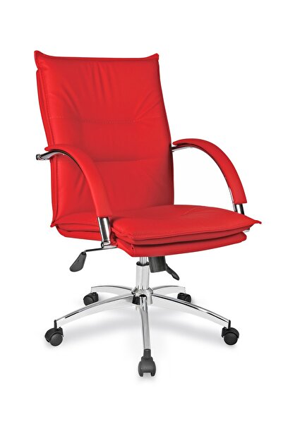 Genel Markalar Ecem Müdür Koltuğu Multi Tilt Mekanizmalı Krom Yıldız Ayaklı