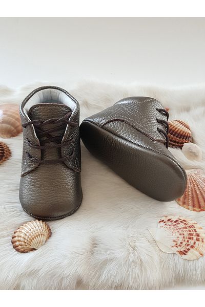 Hodore Genuine Leather Baby Boots Copper