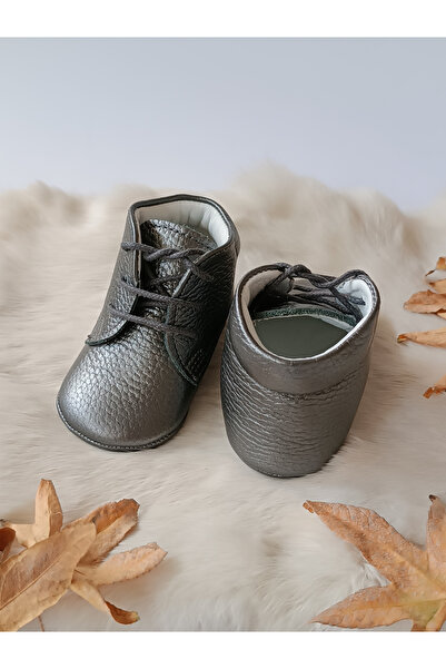 Hodore Platinum Genuine Leather Baby Booties