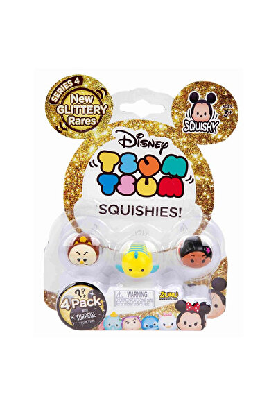 TSUM TSUM Parıltılı Seri 4"Lü Paket