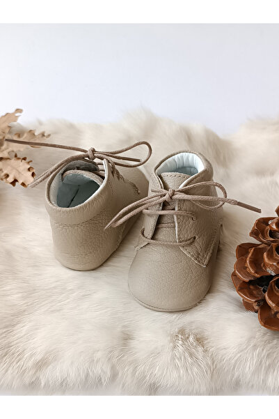 Hodore Mink Genuine Leather Baby Booties