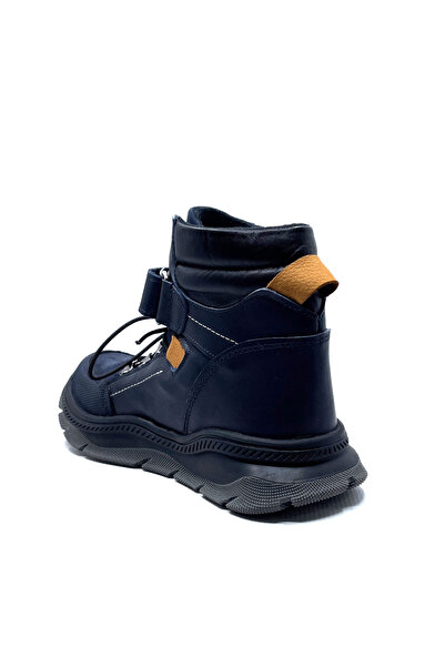 Perlina Erkek Çocuk Deri ve Ortopedik Kışlık Bot