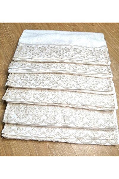 Neweste Рушник для рук і обличчя, 6 штук, з мереживом, для весілля, заручин, обрізання, для автомобіля, 40*75 см