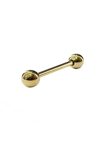 Begonia Accessories 316L Surgical Steel Gold Plated Tongue Piercing