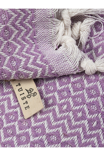 Tuiste Çift Kişilik Yatak Örtüsü Lila, Çeyizlik Çok Amaçlı Pike, Koltuk Kanepe Berjer Örtü 200x230