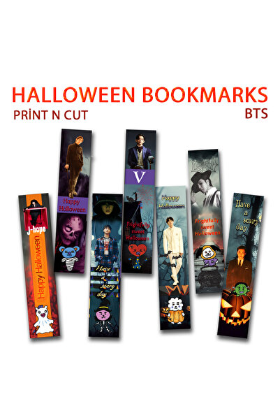Güneş Kırtasiye Σελιδοδείκτες BTS Halloween 7 τεμαχίων